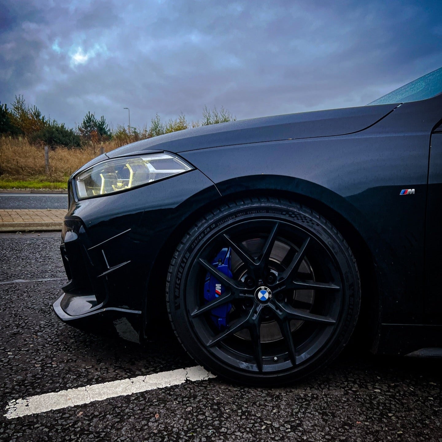 BMW 1 Series F40 Gloss Black Canards For M sport & M135I (20-24)
