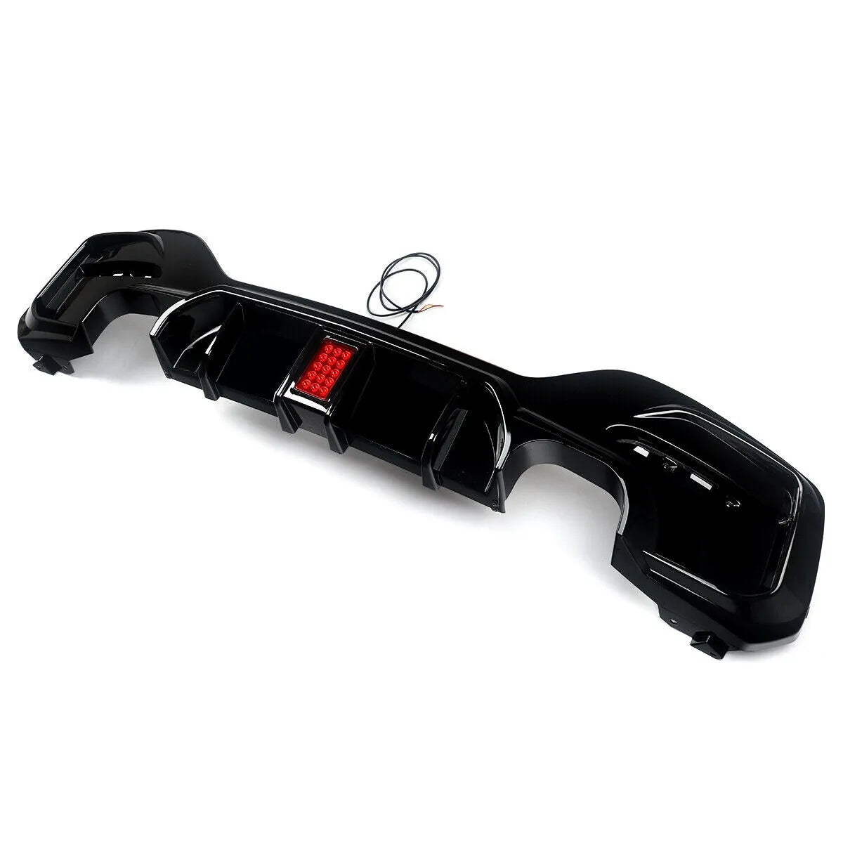 BMW 1 Series F20 Gloss Black Diffuser With F1 Light For M Sport & M135I/M140I (15-19)
