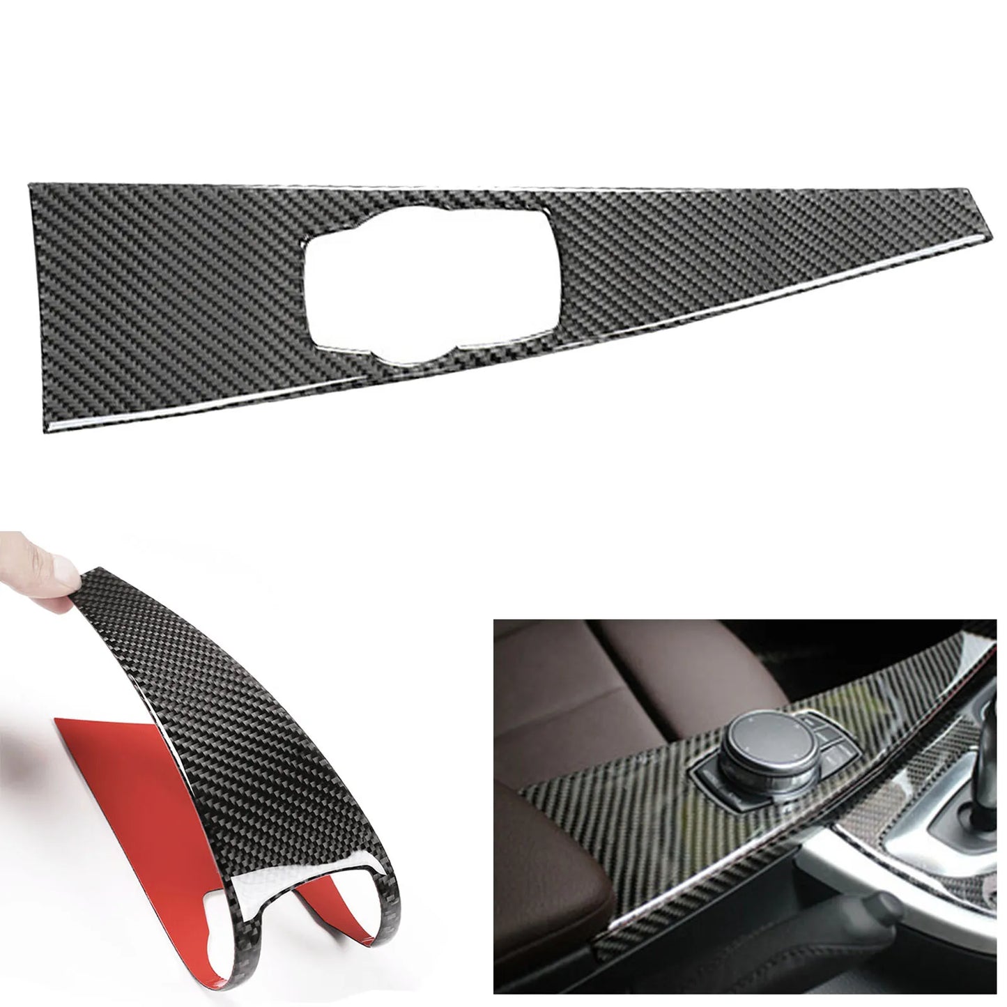BMW Console Center Interior Trim Frame Cover Carbon Fiber For BMW 3 4 Series F30 F33