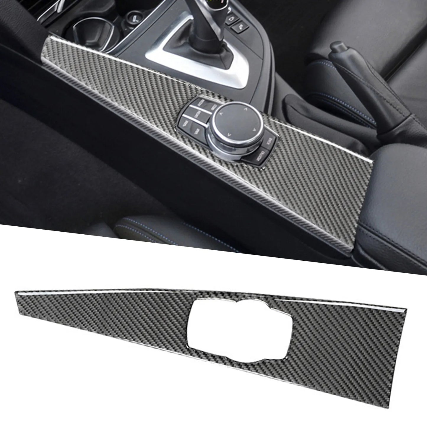 BMW Console Center Interior Trim Frame Cover Carbon Fiber For BMW 3 4 Series F30 F33