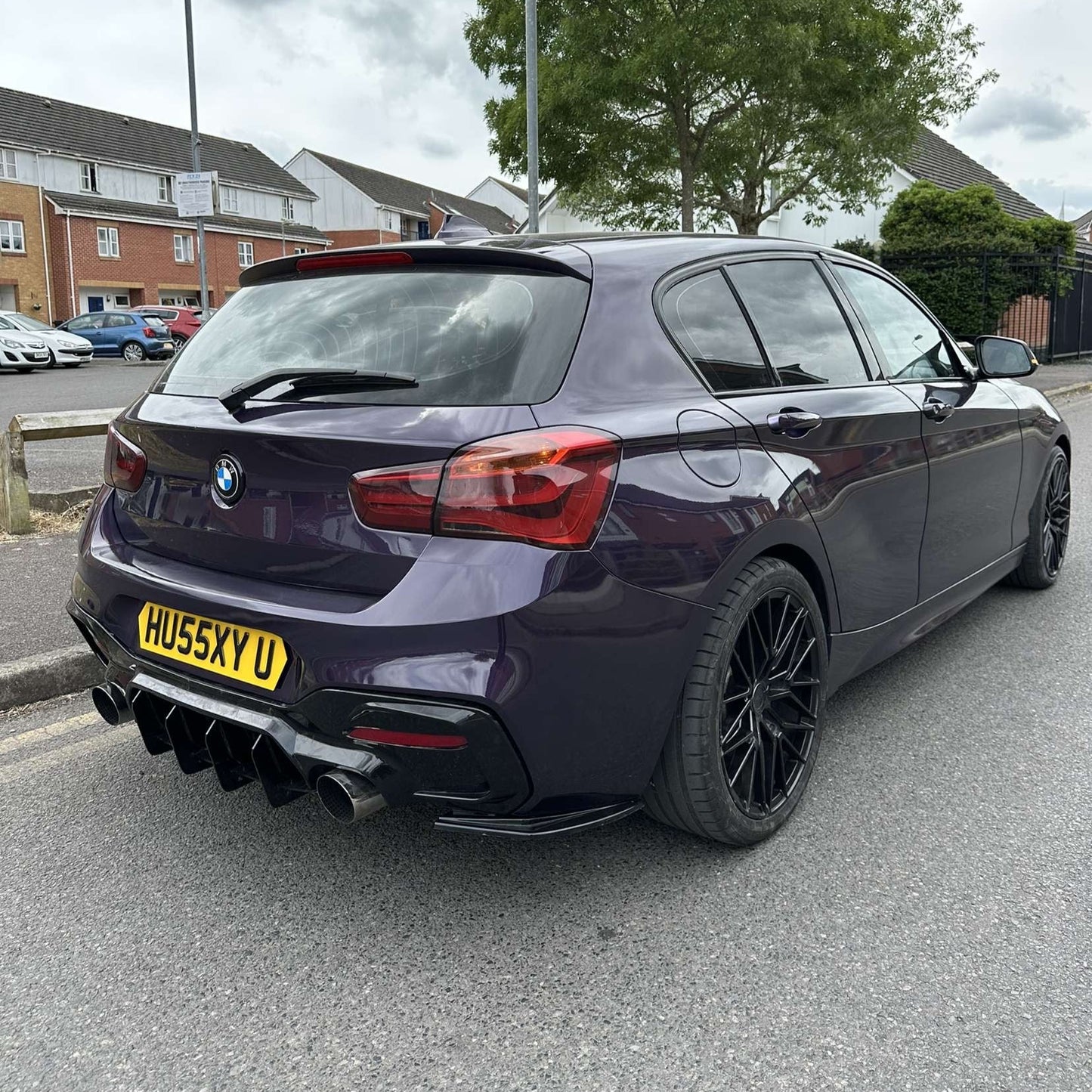 BMW 1 Series F20 Gloss Black Rear Spats (11-19)