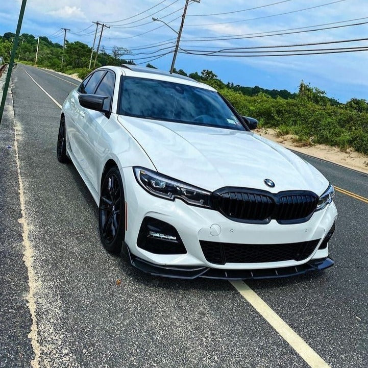 BMW 3 Series G20 M Sport Gloss Black Front Splitter (19-21)