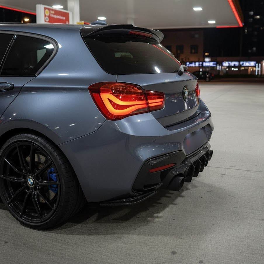 BMW 1 Series F20 Gloss Black Rear Spats (11-19)