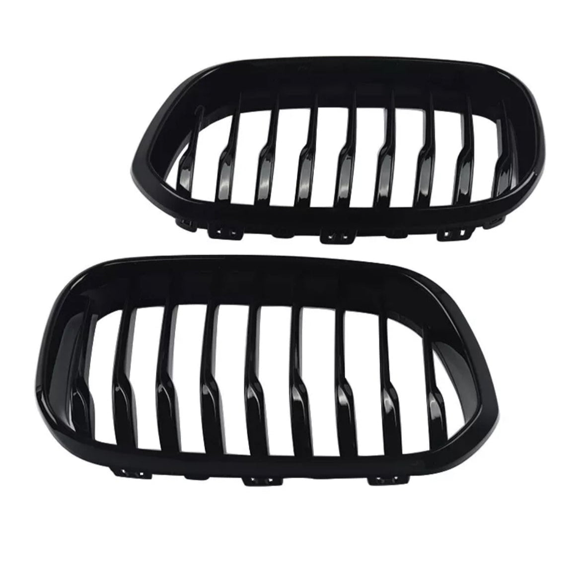 1 SERIES F20 GLOSS BLACK SINGLE SLAT FRONT GRILLS (11-14)