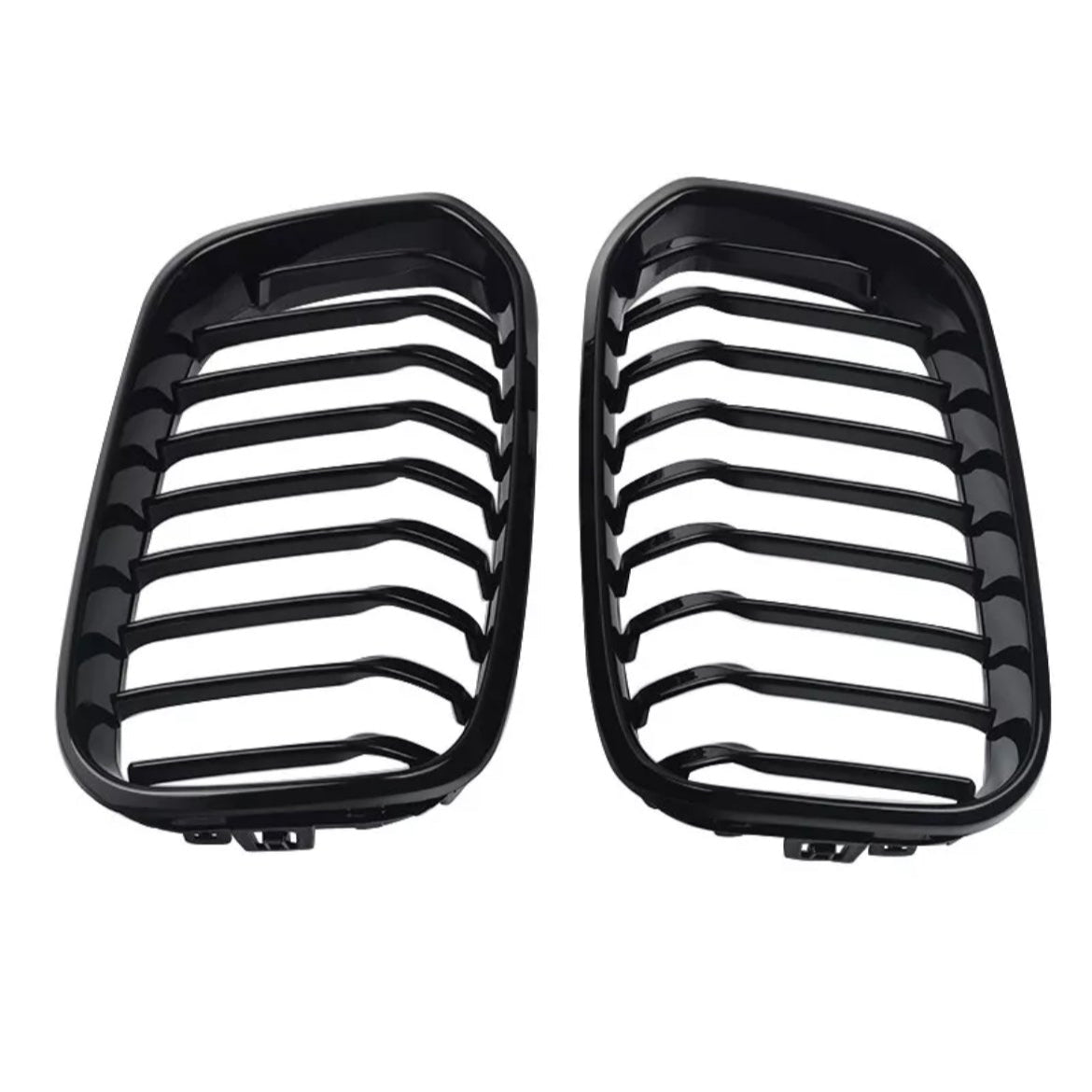 1 Series F20 Gloss Black Single Slat Front Grills (11-14)