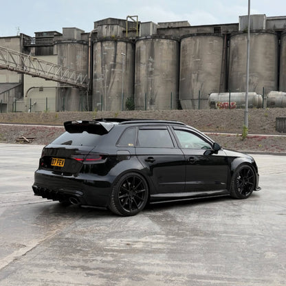 Audi A3 S3 8v Facelift Gloss Black Rear Oettinger Style Spoiler For Hatchback (13-19)