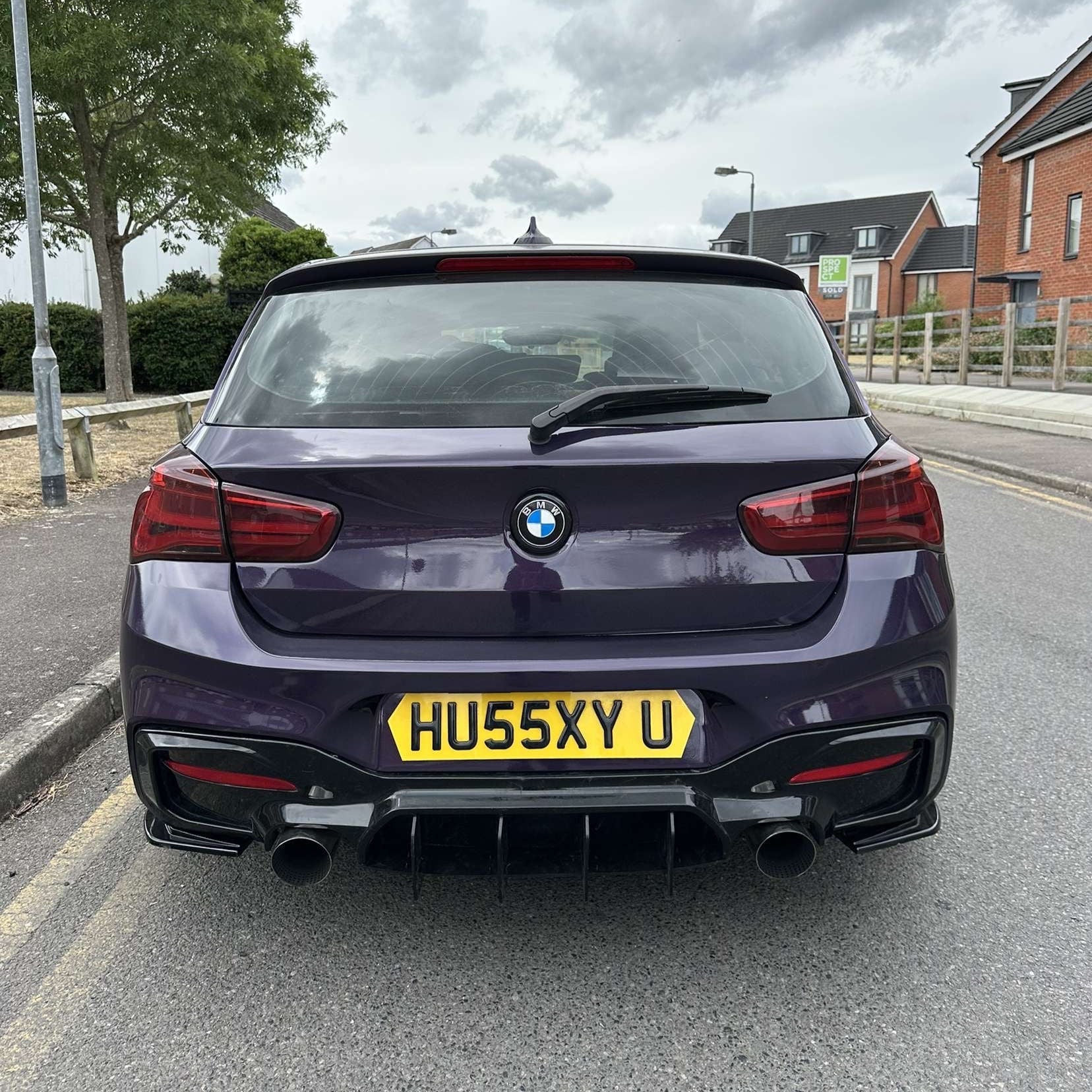 BMW 1 Series F20 Gloss Black Diffuser Extension For M Sport & M135I/M140I (15-19)