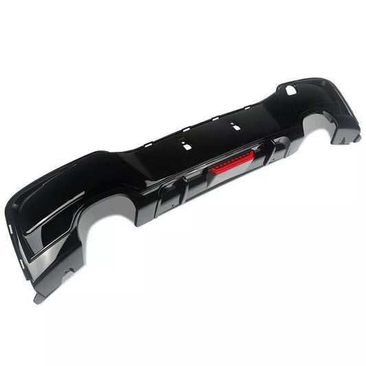 BMW 1 Series F20 Gloss Black Diffuser With F1 Light For M Sport & M135I (11-14)