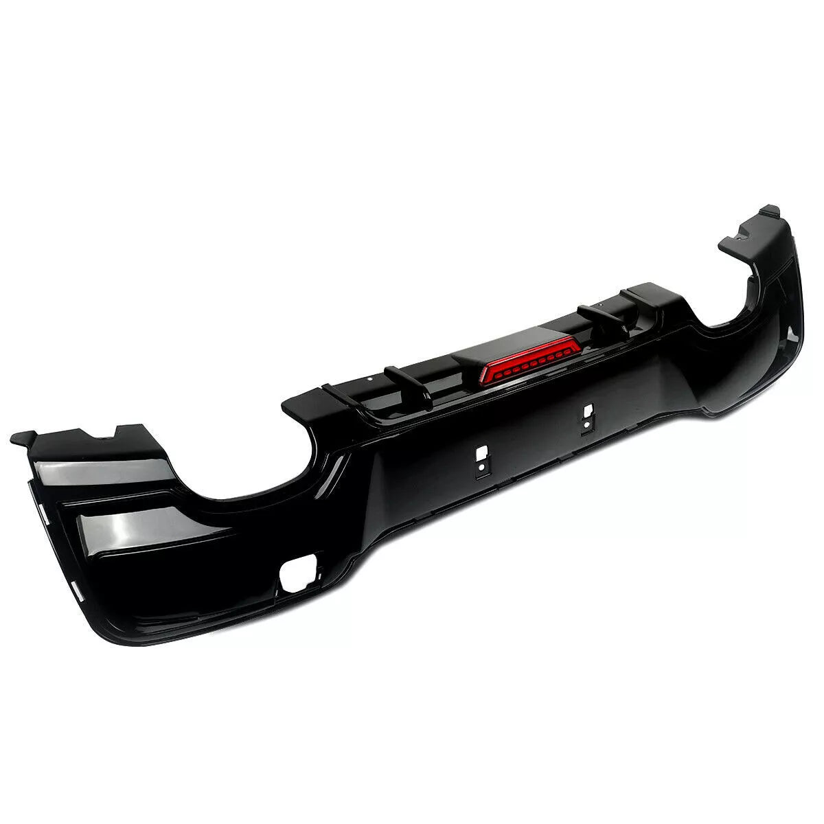 BMW 1 Series F20 Gloss Black Diffuser With F1 Light For M Sport & M135I (11-14)