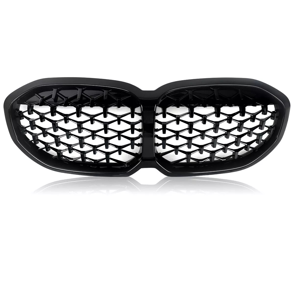 BMW 1 Series F40 Gloss Black Diamond Style Front Grills (20-24)