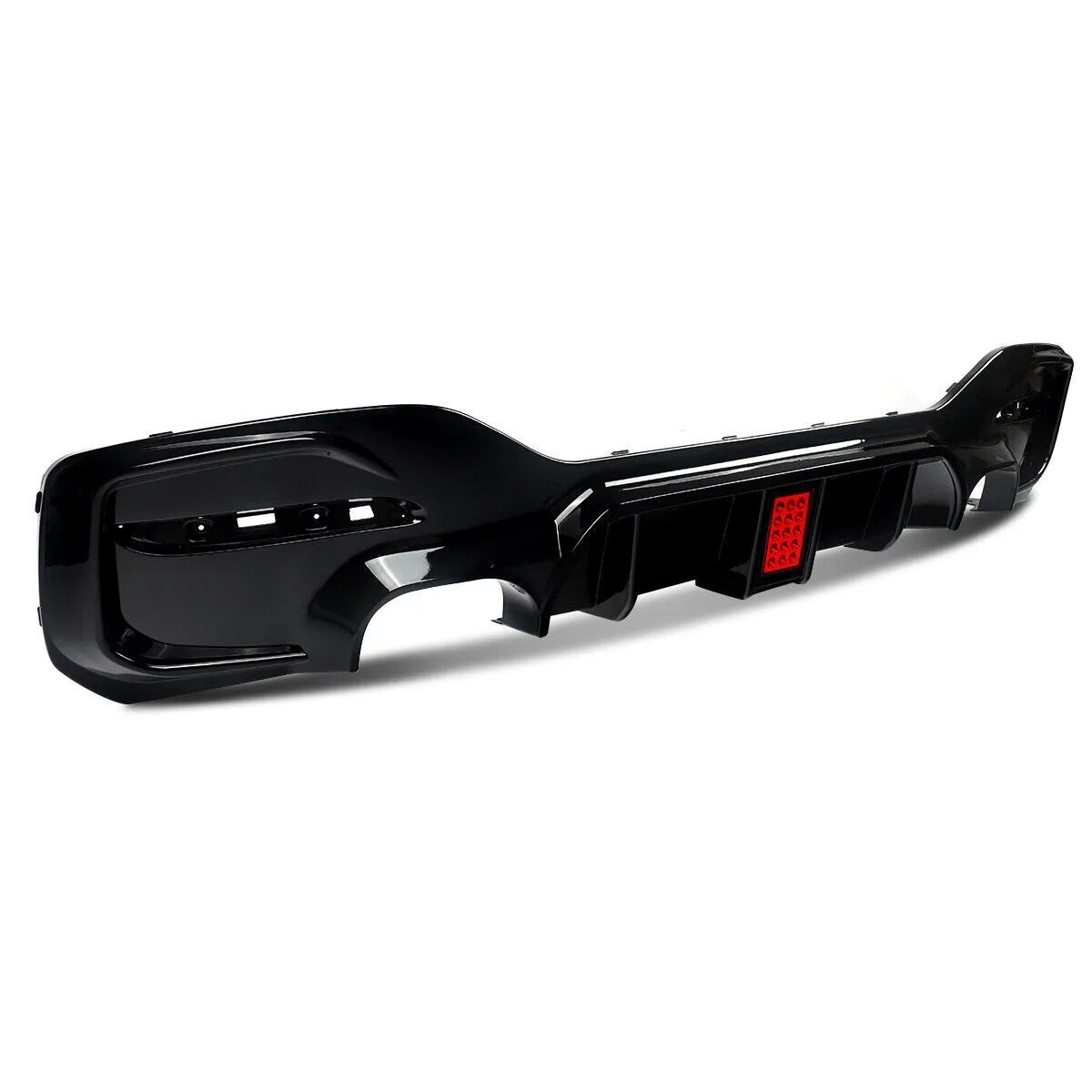 BMW 1 Series F20 Gloss Black Diffuser With F1 Light For M Sport & M135I/M140I (15-19)