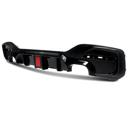 BMW 1 Series F20 Gloss Black Diffuser With F1 Light For M Sport & M135I/M140I (15-19)