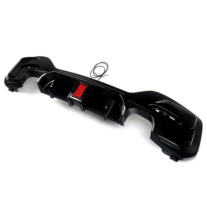 BMW 1 Series F20 Gloss Black Diffuser With F1 Light For M Sport & M135I/M140I (15-19)