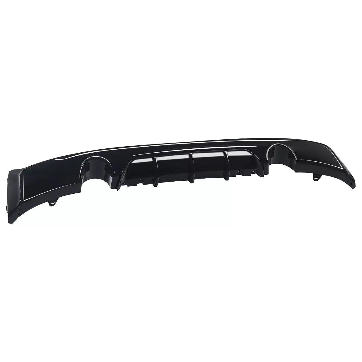 BMW 2 Series F22 Gloss Black Twin Diffuser For M Sport (13-21)