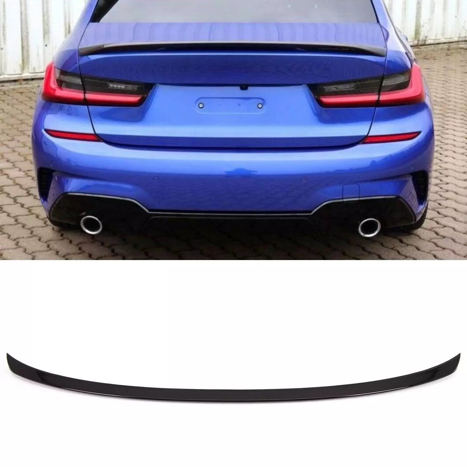 BMW 3 Series G20 Gloss Black Boot Lid Spoiler (19-21)
