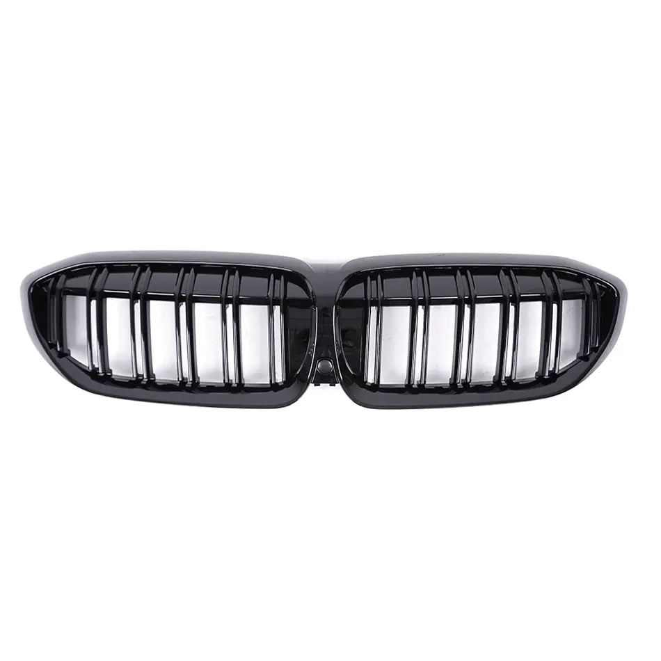 BMW 3 Series G20 Pre Lci Gloss Black Double Slat Front Grills (19-21)