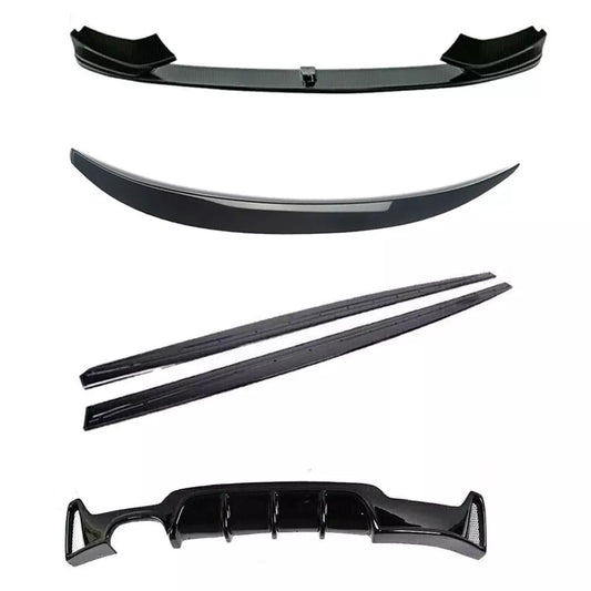 BMW 4 Series F32 Gloss Black Splitter Kit For M Sport (13-20)