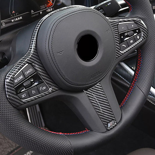 BMW Carbon Fiber Interior Steering Wheel Trim 3 Series G20 (19-21)