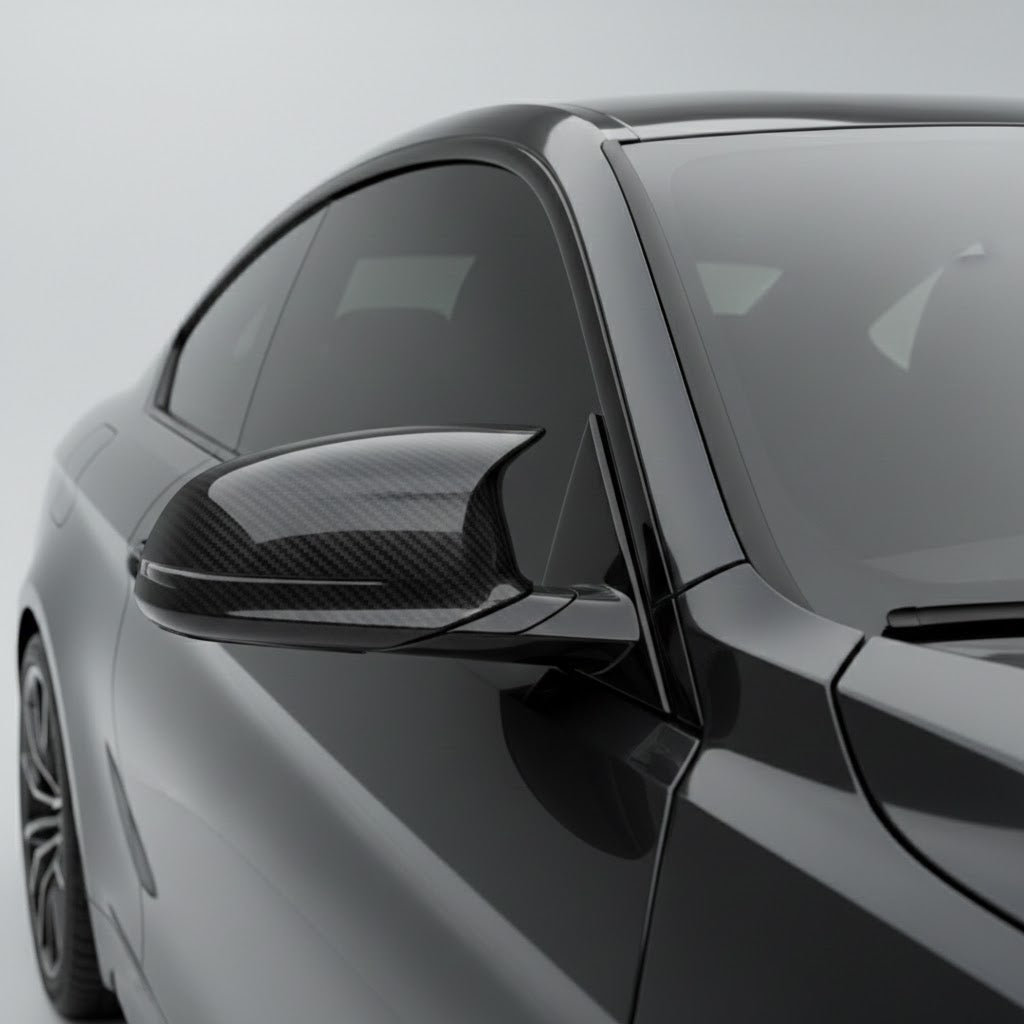 BMW M3 F80 M4 F82 F83 M2 F87 Real Carbon Fibre Wing Mirror Covers RHD