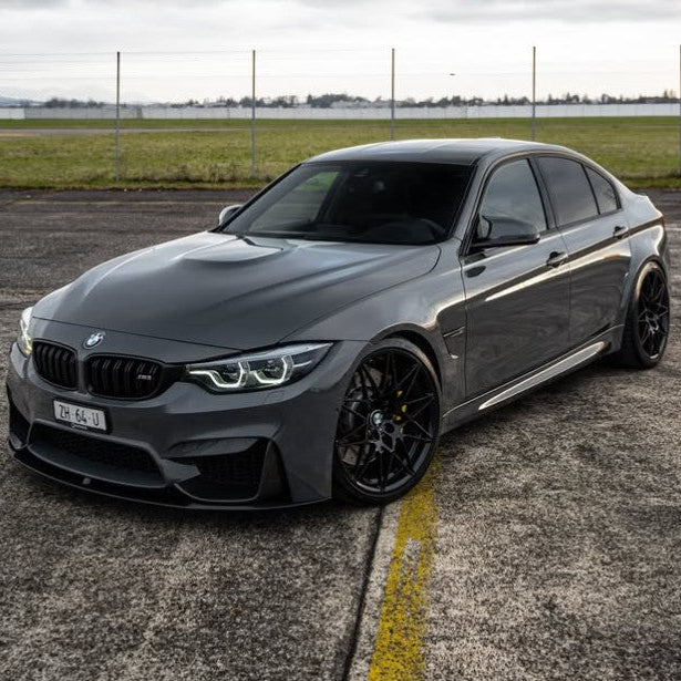 BMW M3 M4 F80 F82 Gloss Black Front Splitter M Performance Style