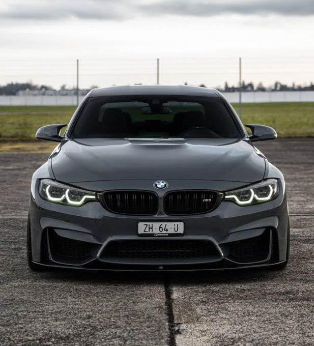 BMW M3 M4 F80 F82 Gloss Black Front Splitter M Performance Style