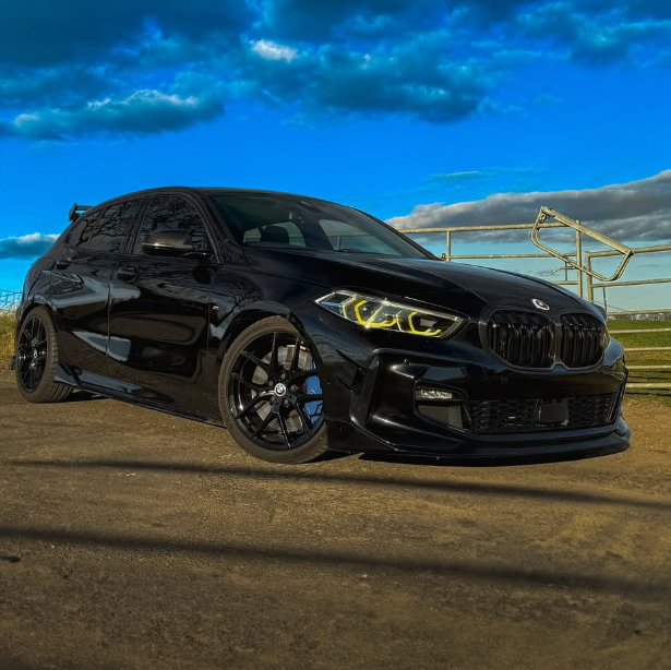 BMW 1 Series F40 Gloss Black Canards For M sport & M135I (20-24)