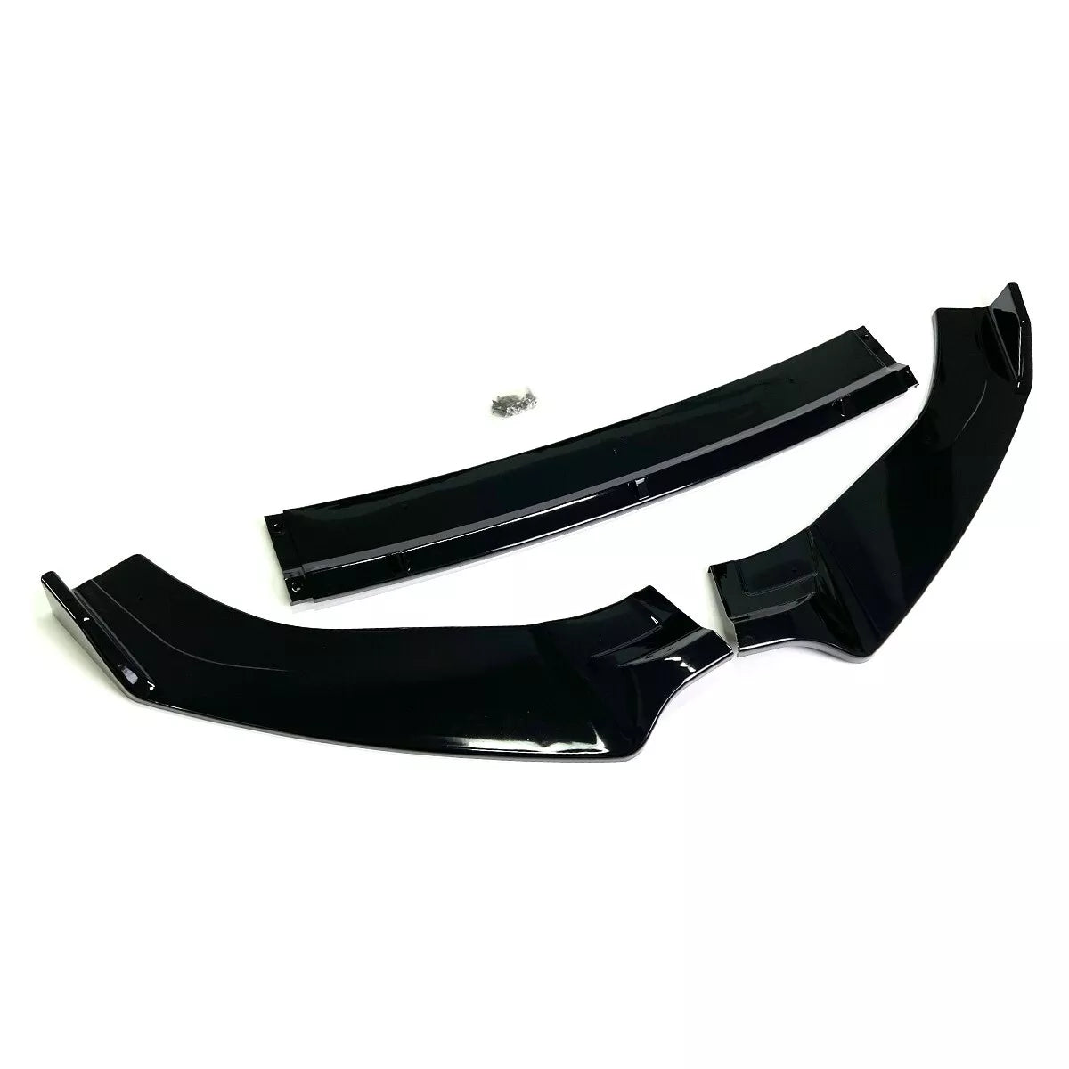 VW Golf MK7 7.5 R GTD GTI TSI TDI Gloss Black Front Splitter (13-19)