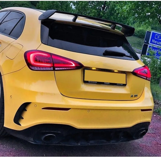 Mercedes A Class W177 Gloss Black Spoiler A35 Style Aero Kit Edition (2019+)