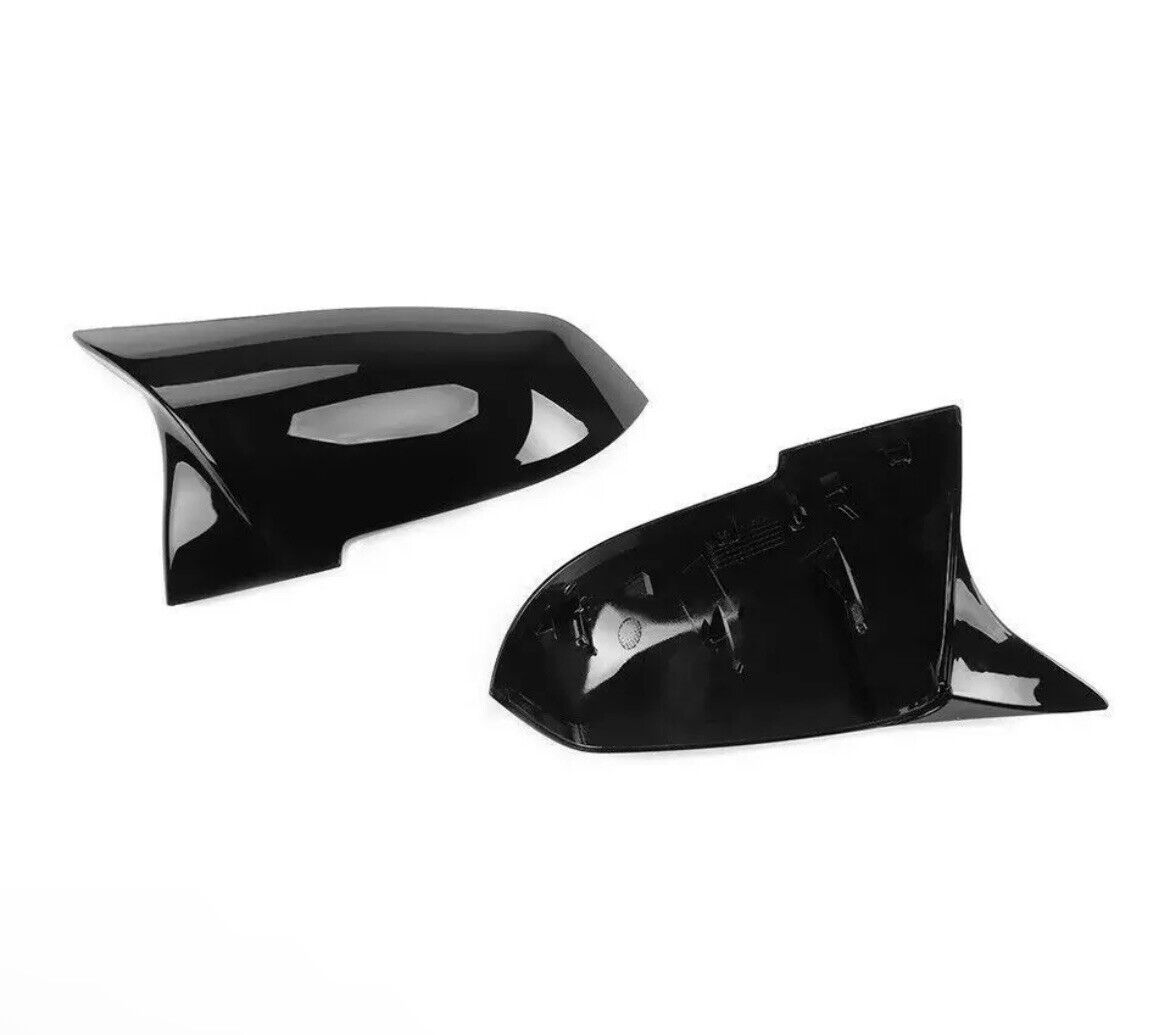 BMW M Style Gloss Black Mirror Caps For 1 2 3 4 Series