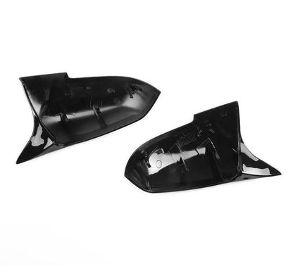 BMW M Style Gloss Black Mirror Caps For 1 2 3 4 Series
