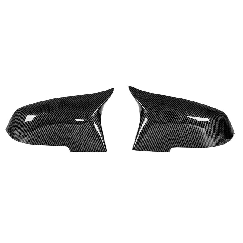 BMW M Style Carbon Fibre Pattern Mirror Caps For 1 2 3 4 Series
