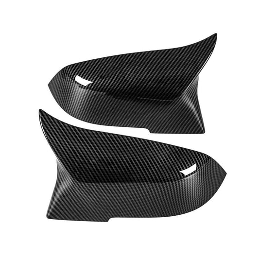 BMW M Style Carbon Fibre Pattern Mirror Caps For 1 2 3 4 Series